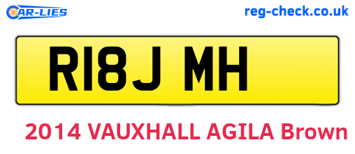 R18JMH are the vehicle registration plates.