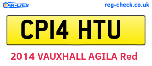 CP14HTU are the vehicle registration plates.