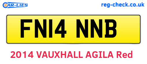 FN14NNB are the vehicle registration plates.