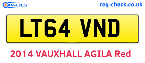 LT64VND are the vehicle registration plates.