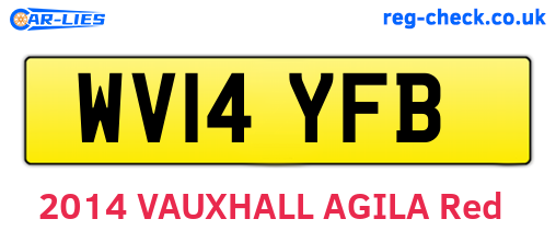 WV14YFB are the vehicle registration plates.
