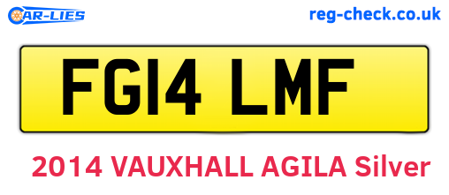 FG14LMF are the vehicle registration plates.