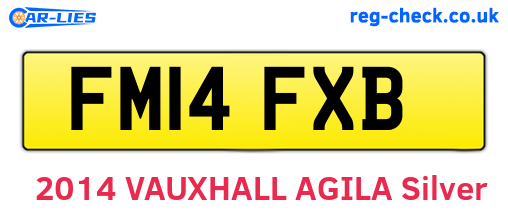 FM14FXB are the vehicle registration plates.