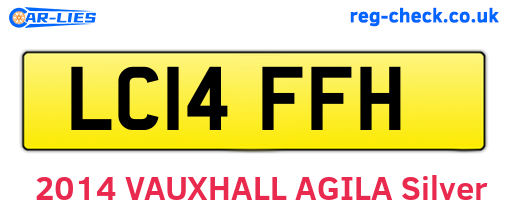 LC14FFH are the vehicle registration plates.