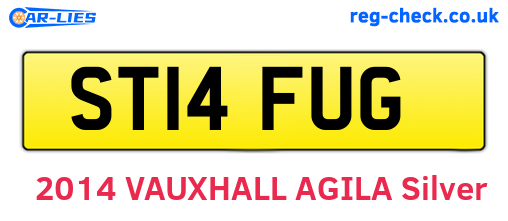 ST14FUG are the vehicle registration plates.
