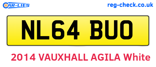 NL64BUO are the vehicle registration plates.
