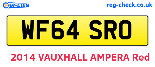 WF64SRO are the vehicle registration plates.