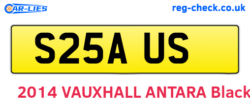 S25AUS are the vehicle registration plates.