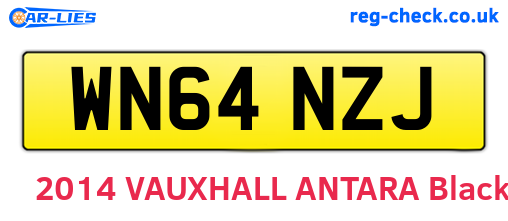 WN64NZJ are the vehicle registration plates.