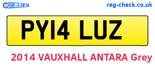 PY14LUZ are the vehicle registration plates.