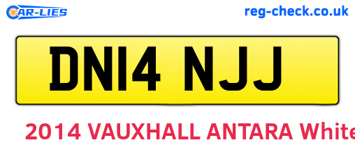 DN14NJJ are the vehicle registration plates.
