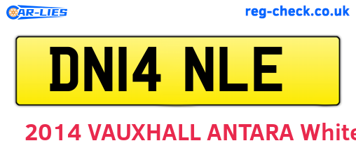 DN14NLE are the vehicle registration plates.