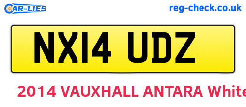 NX14UDZ are the vehicle registration plates.