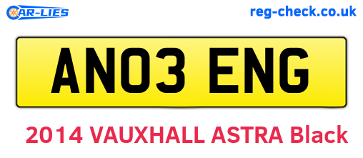 AN03ENG are the vehicle registration plates.