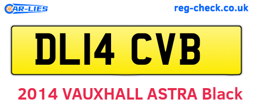DL14CVB are the vehicle registration plates.