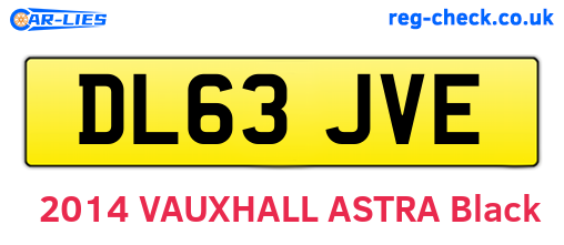 DL63JVE are the vehicle registration plates.