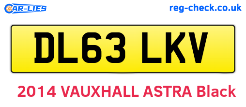 DL63LKV are the vehicle registration plates.