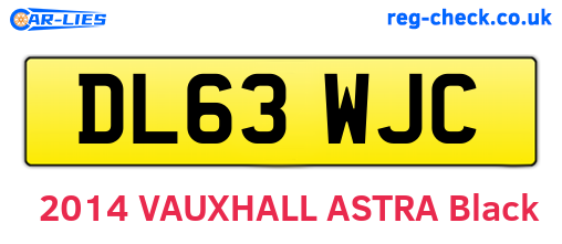 DL63WJC are the vehicle registration plates.