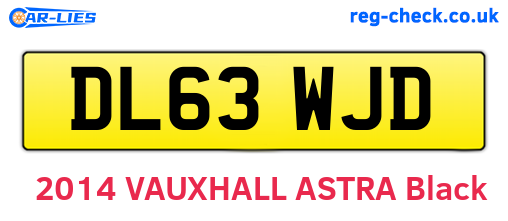 DL63WJD are the vehicle registration plates.