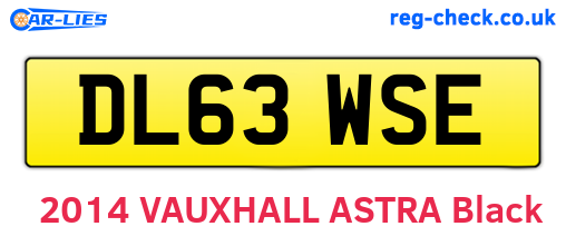 DL63WSE are the vehicle registration plates.