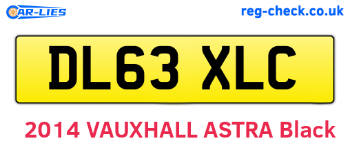 DL63XLC are the vehicle registration plates.