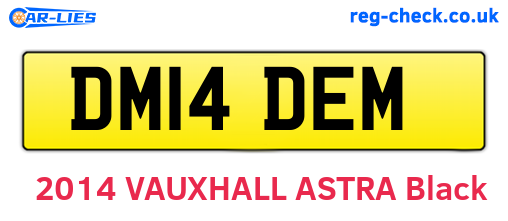 DM14DEM are the vehicle registration plates.