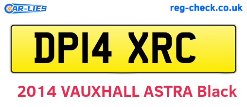 DP14XRC are the vehicle registration plates.
