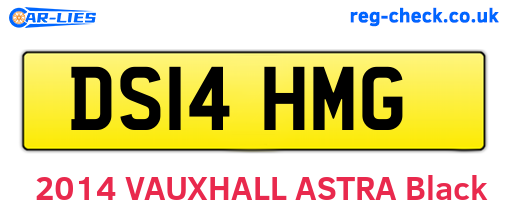 DS14HMG are the vehicle registration plates.