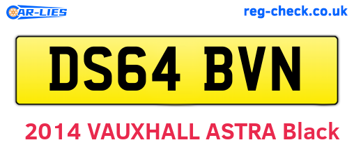 DS64BVN are the vehicle registration plates.