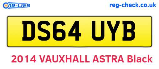 DS64UYB are the vehicle registration plates.