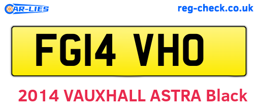FG14VHO are the vehicle registration plates.