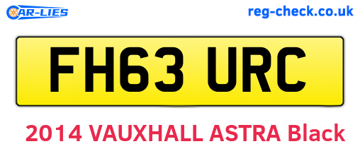 FH63URC are the vehicle registration plates.