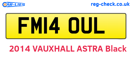 FM14OUL are the vehicle registration plates.