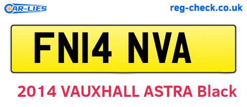 FN14NVA are the vehicle registration plates.
