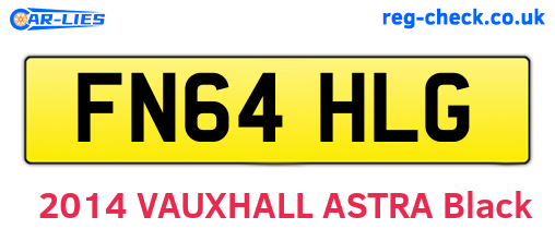 FN64HLG are the vehicle registration plates.