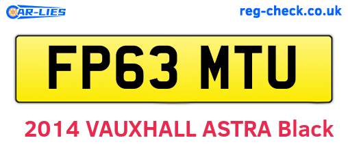 FP63MTU are the vehicle registration plates.