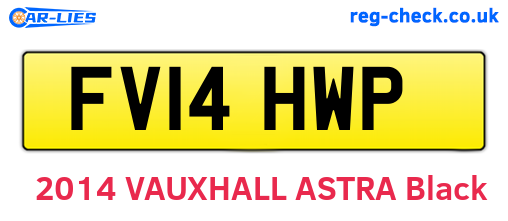 FV14HWP are the vehicle registration plates.