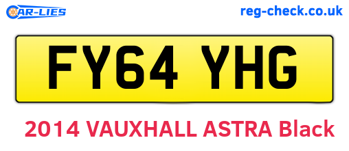 FY64YHG are the vehicle registration plates.