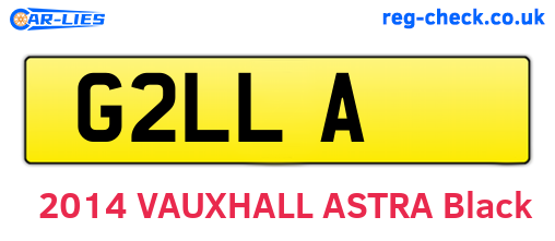 G2LLA are the vehicle registration plates.