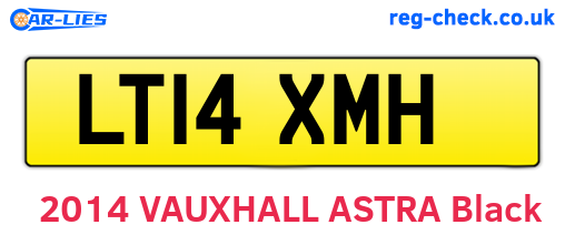 LT14XMH are the vehicle registration plates.