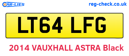 LT64LFG are the vehicle registration plates.