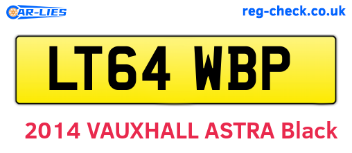 LT64WBP are the vehicle registration plates.