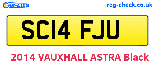 SC14FJU are the vehicle registration plates.