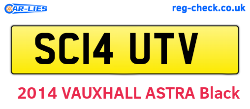 SC14UTV are the vehicle registration plates.