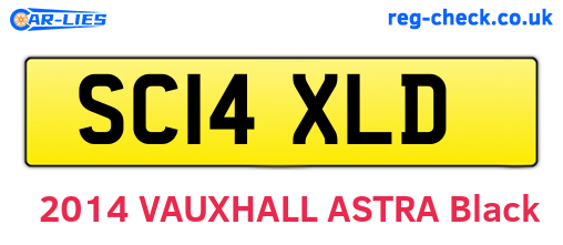 SC14XLD are the vehicle registration plates.