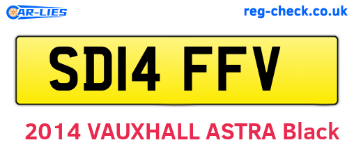 SD14FFV are the vehicle registration plates.