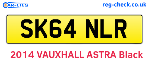 SK64NLR are the vehicle registration plates.