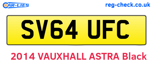 SV64UFC are the vehicle registration plates.