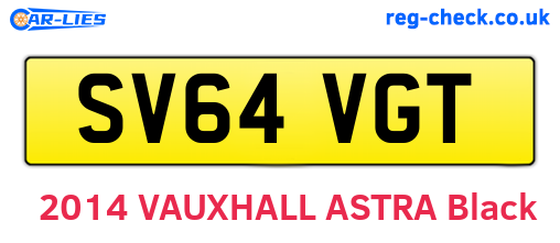 SV64VGT are the vehicle registration plates.