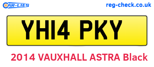 YH14PKY are the vehicle registration plates.